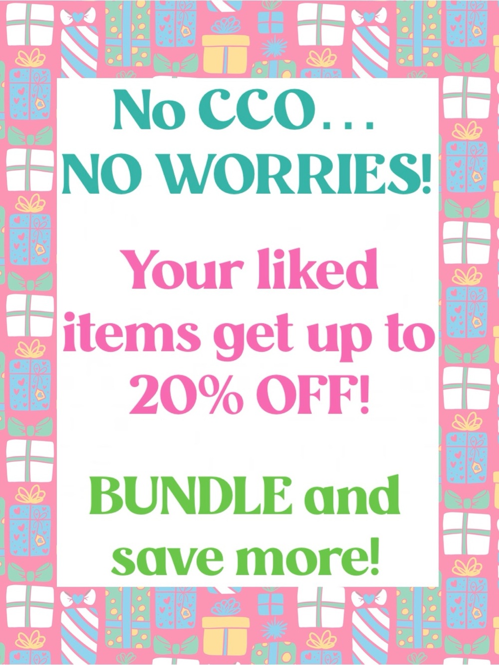 Liked items get a discount!